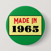 Style rétro 60e anniversaire badge 1965 (Devant)