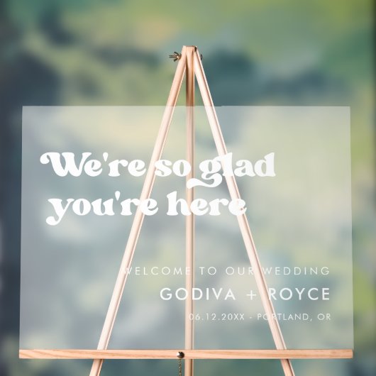 Style rétro blanc Si content que vous soyez ici Fr (Neutre)