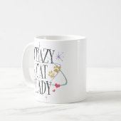 Style Rétro Crazy Cat Lady Mug (Devant gauche)
