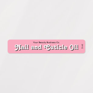 Style Rétro Cuticule à ongles rose Étiquette produ