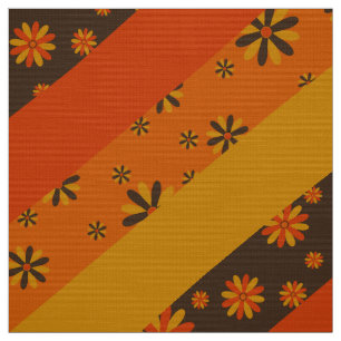 Style rétro les années 70 tissu motif des année