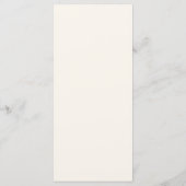 Style rétro noir minimaliste Manger mariage Menu (Dos)