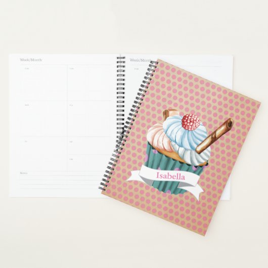 style rétro pour les amateurs de cupcake (Devant avec enveloppe)