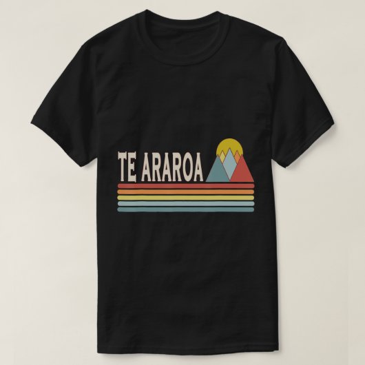 Style rétro Te Araroa plein air T-shirt (Design devant)