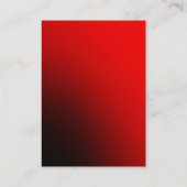 Style Rouge tendance Grand Carte de visite profess (Dos)