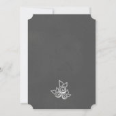 Style Rustique Chalk Enregistrer la carte Date (Dos)