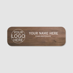 Style Rustique Étiquette Magnétique Employé Logo P