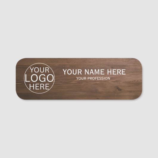 Style Rustique Étiquette Magnétique Employé Logo P (Devant)