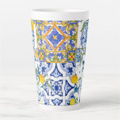 Style sicilien, art d'été Latte Mug (Devant)
