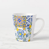 Style sicilien, art d'été Latte Mug (Droite)