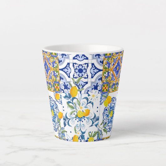 Style sicilien, art d'été Latte Mug (Devant)