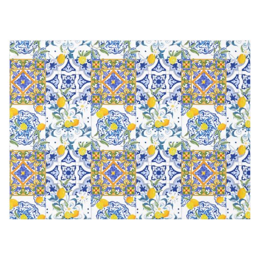 Style sicilien, art d'été Nappe (Devant (Horizontal))