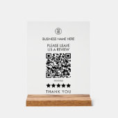 Style S'Il Vous Plaît Nous Laisser Un Avis QR Code (Recto)