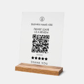 Style S'Il Vous Plaît Nous Laisser Un Avis QR Code (Angle)