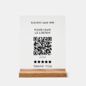 Style S'Il Vous Plaît Nous Laisser Un Avis QR Code (Recto)