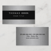 Style silver and black visitekaartje (Voorkant / Achterkant)