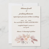 STYLE SIMPLE BOHO FAIRE-PART DE MARIAGE FLORAL (Dos)