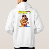 Style : Sweat à capuche basic pour hommes Profitez (Dos)