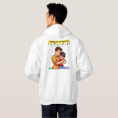Style : Sweat à capuche basic pour hommes Profitez (Dos entier)
