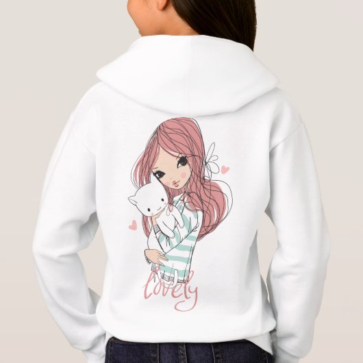 Style : Sweat - shirt à capuche de la fille de rep (Dos)