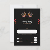 Style tatouage personnalisable Love Swallows Carte (Devant)