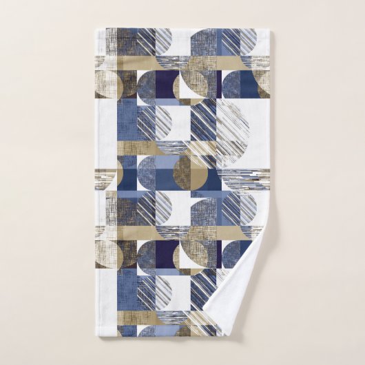 Stylé texturé géométrique (Serviette à main)