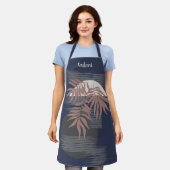 Style Tropical Abstrait Tablier personnalisé (Porté)