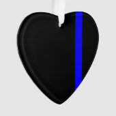 Style vertical Symbolique Ligne Bleue Mince (devant)