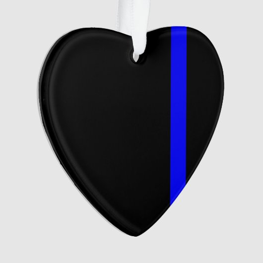 Style vertical Symbolique Ligne Bleue Mince (devant)