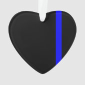 Style vertical Symbolique Ligne Bleue Mince (dos)