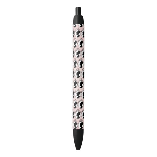 Style victorien 60s cameo rose motif stylo (devant Vertical)