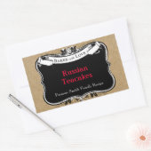 Style victorien Baked with Love Cookie Étiquette (Enveloppe)