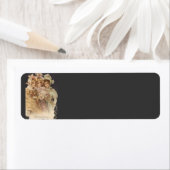 Style victorien Noël Retour Adresse Étiquettes (En situation)