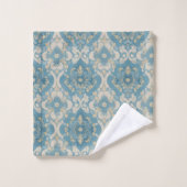 Style victorien Vintage Design bleu (Gant de toilette)
