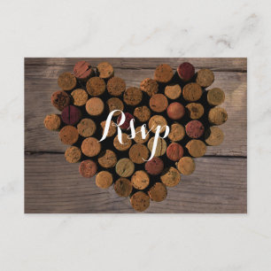 Style Vin Cork #2 RSVP et carte de menu