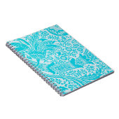 Style vintage Aqua Turquoise Spiral Carnet (Côté Droit)
