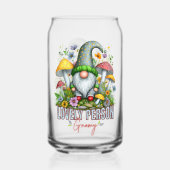 Style vintage Belle Gnome avec Champignons Art (Verso)