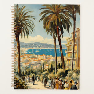 Style vintage Cannes Français Aquarelle