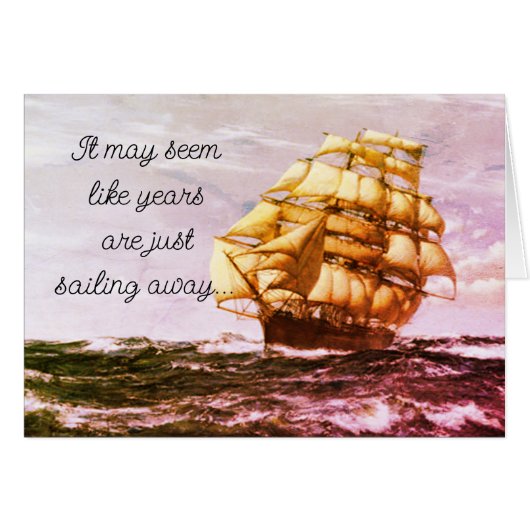 Style vintage Carte d'anniversaire pour papa (Devant horizontal)