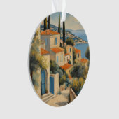 Style vintage Côte d'Azur Aquarelle Voyage Françai (devant)