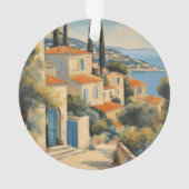 Style vintage Côte d'Azur Aquarelle Voyage Françai (dos)