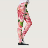 Style vintage Fleur Tropical Art Lily Leggings (Droite)