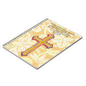 Style vintage Foi Croix Bible Verse Journal (Côté gauche)
