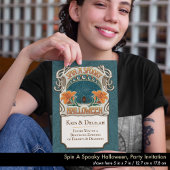 Style vintage Halloween Invitation Dark Whimsy