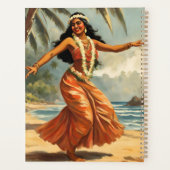 Style vintage Hawaiian Travel Hula Girl Danser (Dos)