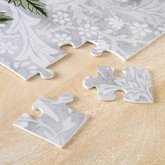 Style vintage Hydrangea Fleurs Puzzle (Côté)