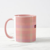 Style vintage Illustré Foi croisée Mug rose (Gauche)