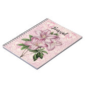 Style vintage Lily Bunch Mauve Pink Journal (Côté gauche)
