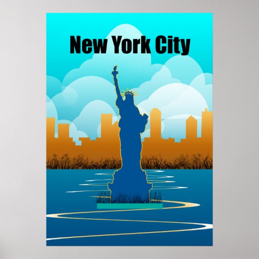 Style vintage New York City Travel Affiche (Devant)