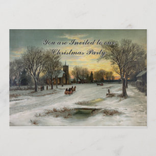 Style Vintage Noël Invitation de Noël